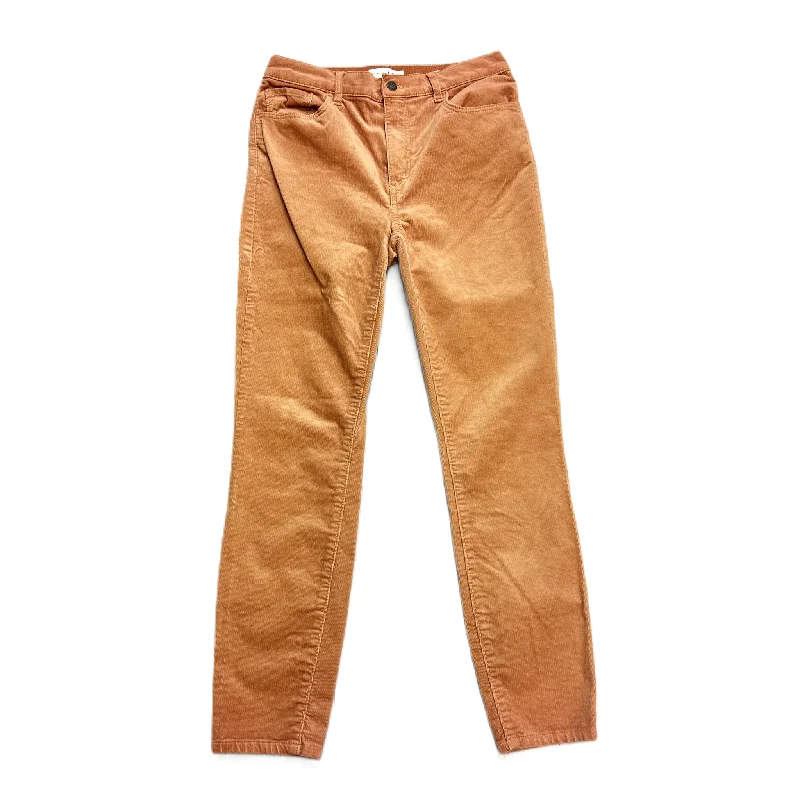 Jeans Skinny By Loft In Orange Denim, Size: 6