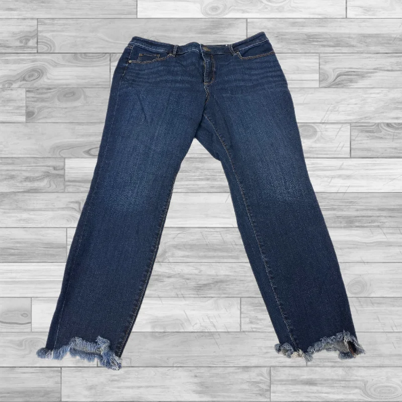 Jeans Straight By Loft In Blue, Size: 14