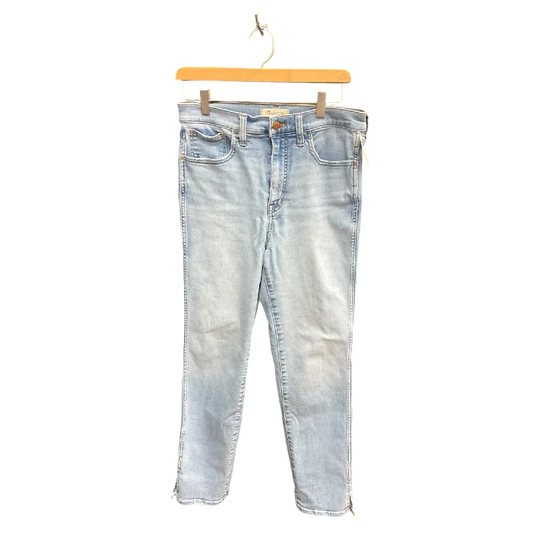 Jeans Straight By Madewell In Blue Denim, Size: 8