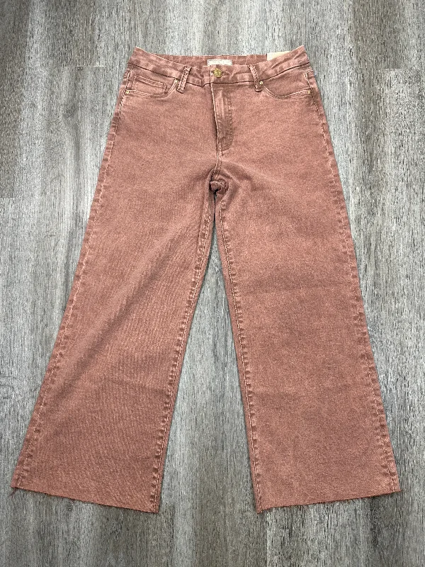 Jeans Wide Leg By Kut In Brown Denim, Size: 6