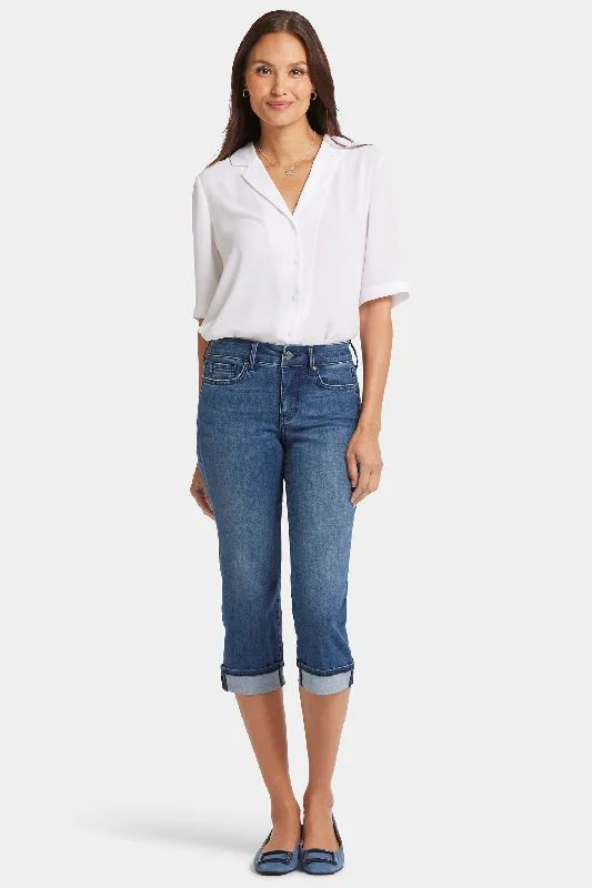 Marilyn Straight Crop Jeans - Blue Ridge