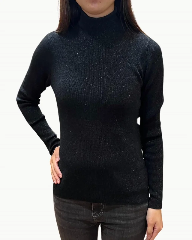 Myure Knit Pullover Sweater In Black