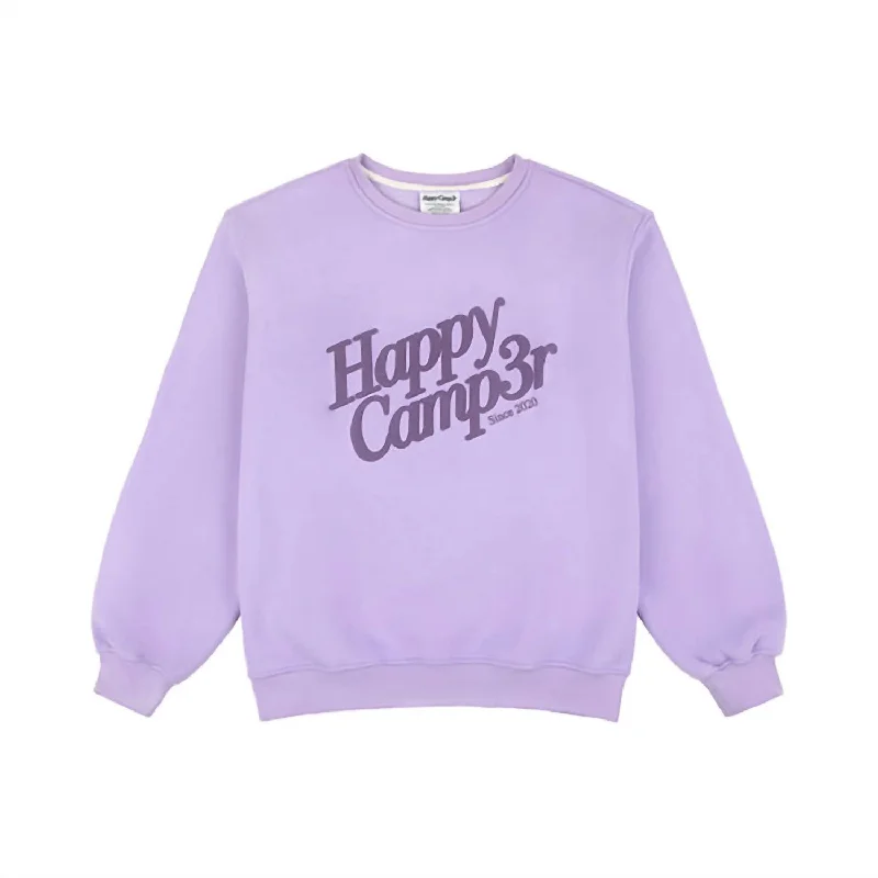 Puff Series Crewneck Top - Unisex In Grape