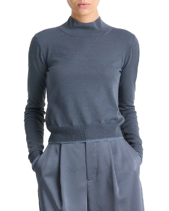 Vince Double Layer Turtleneck Top